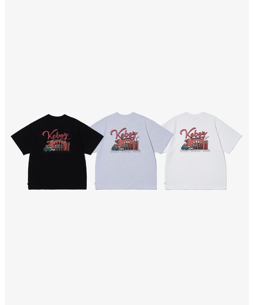 「KEBOZ」 半袖Tシャツ L グレー メンズ_画像3