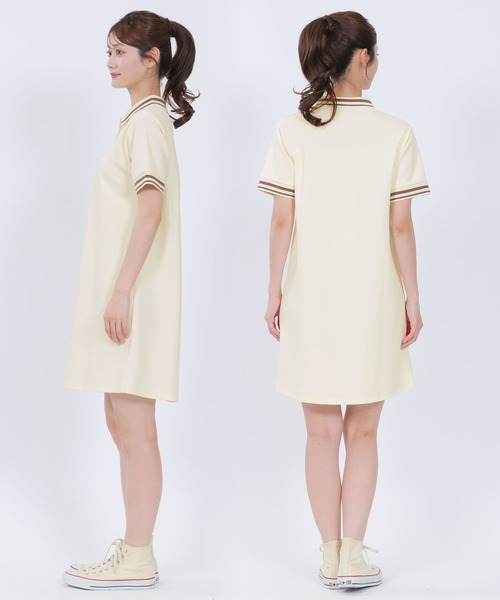 【新品】マリークヮント レトロロゴライン ワンピース MARY QUANT（マリークヮント） ワンピース マリークワント ポロライン