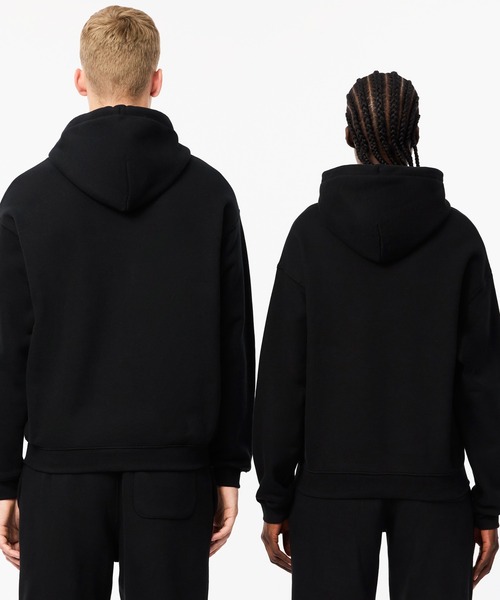 「LACOSTE」 プルオーバーパーカー X-SMALL ブラック メンズ_画像6