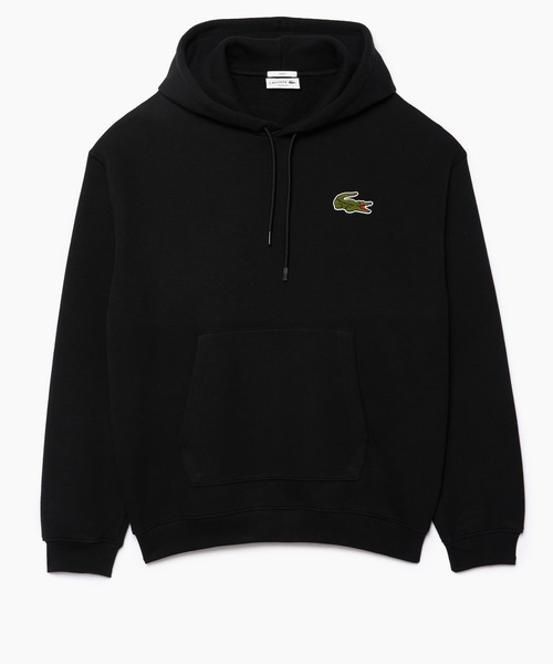 「LACOSTE」 プルオーバーパーカー X-SMALL ブラック メンズ_画像7