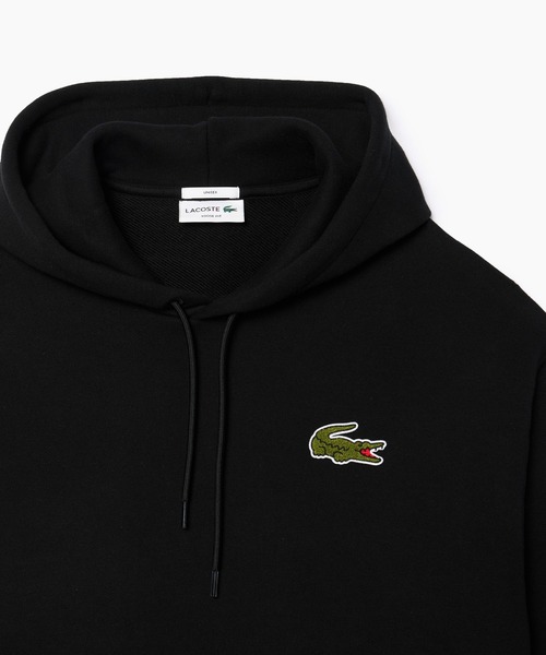 「LACOSTE」 プルオーバーパーカー X-SMALL ブラック メンズ_画像8