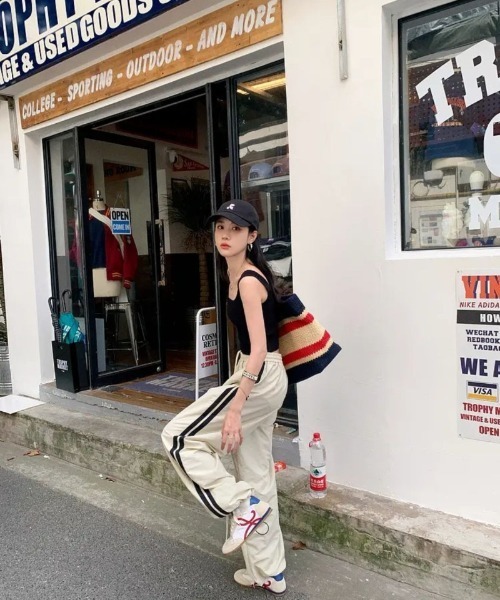 ワイドパンツ パンツ サイドライン  ワイドパンツ レディース | ブランド登録なし | 15