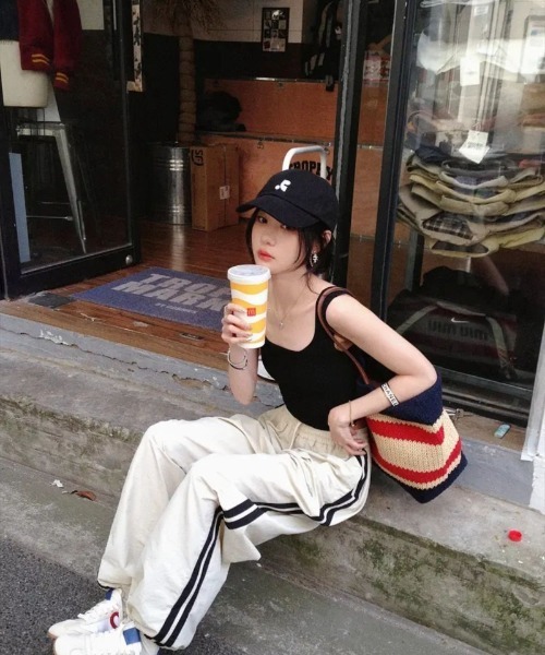 ワイドパンツ パンツ サイドライン  ワイドパンツ レディース | ブランド登録なし | 16