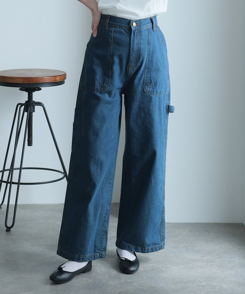 「ElegChic」 「LARU」デニムパンツ M ワンウォッシュ レディース_画像2