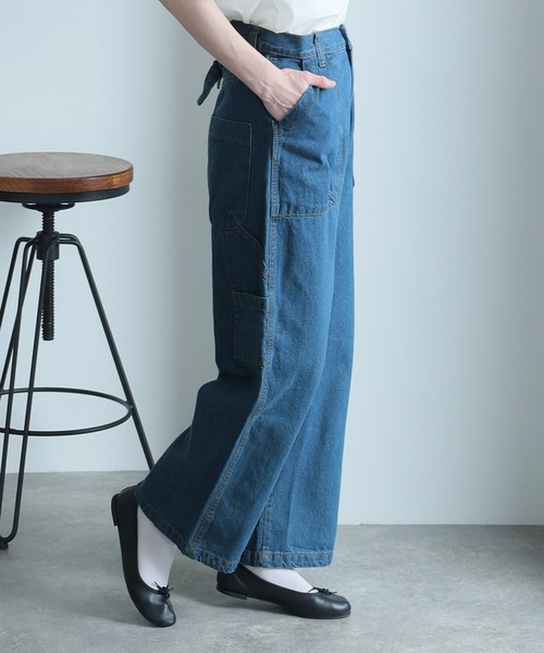 「ElegChic」 「LARU」デニムパンツ M ワンウォッシュ レディース_画像3