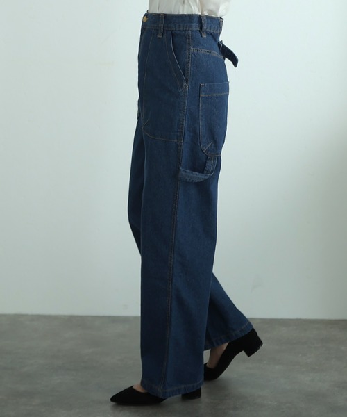 「ElegChic」 「LARU」デニムパンツ M ワンウォッシュ レディース_画像7
