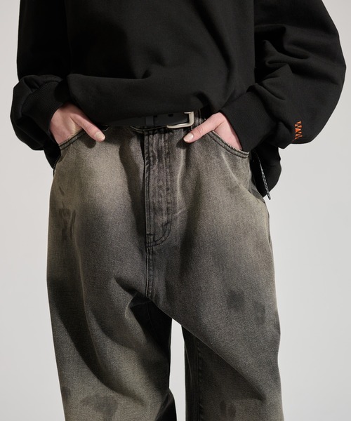 「WETTEMPT」 デニムパンツ SMALL グレー メンズ_画像5