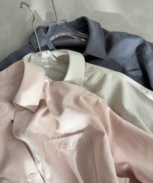 「feepur」 長袖シャツ MEDIUM ブルーグレー レディース_画像5