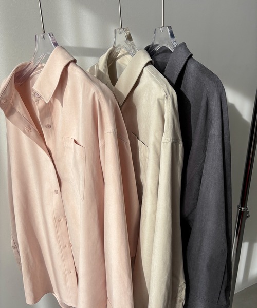「feepur」 長袖シャツ MEDIUM ブルーグレー レディース_画像7
