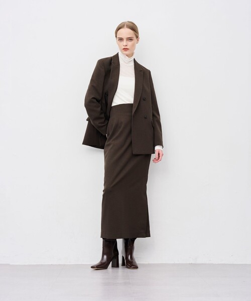 「uncrave」 ロングスカート 1 グレー レディース_画像6
