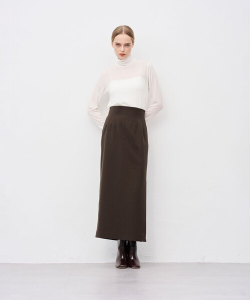 「uncrave」 ロングスカート 1 グレー レディース_画像7