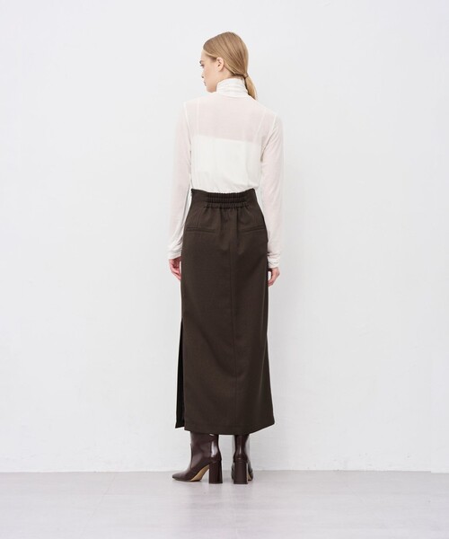 「uncrave」 ロングスカート 1 グレー レディース_画像9