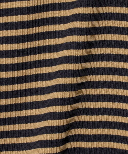 6 tシャツ 半袖 「別注」「OVERNEATH for 6」RIB BORDER TEE/Tシャツ