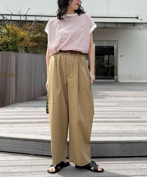 「fredy emue」 「GEVACO」イージーパンツ 36 ブラック レディース_画像2