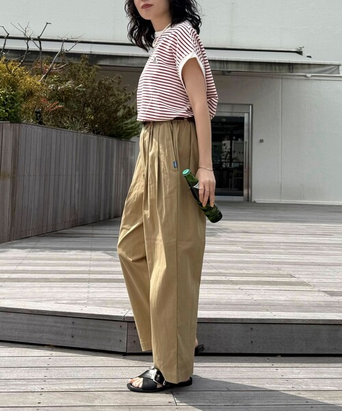 「fredy emue」 「GEVACO」イージーパンツ 36 ブラック レディース_画像4