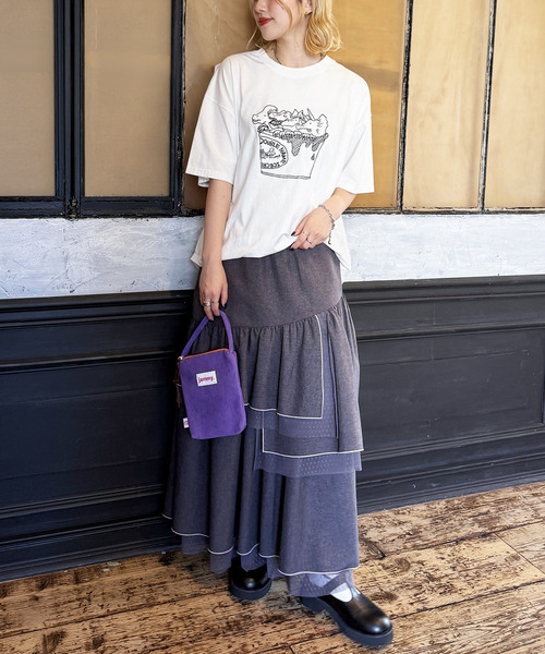 DOUBLE NAME（ダブルネーム） tシャツ 半袖 「WEB限定」アイスクリーム