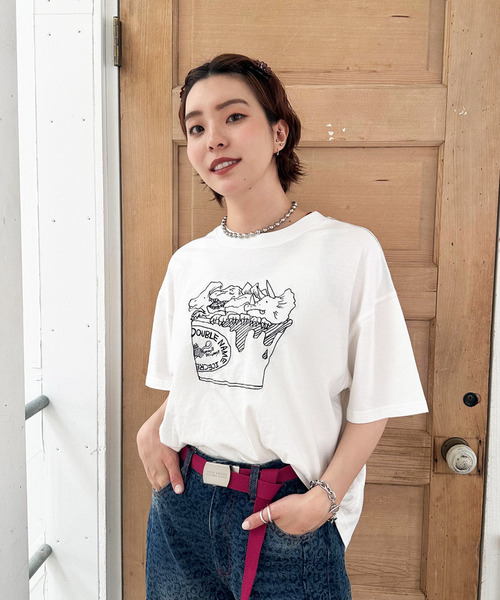 DOUBLE NAME（ダブルネーム） tシャツ 半袖 「WEB限定」アイスクリーム