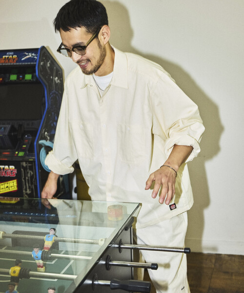 「RED KAP」 長袖シャツ「FREAK’S STOREコラボ」 LARGE ブルー メンズ_画像2