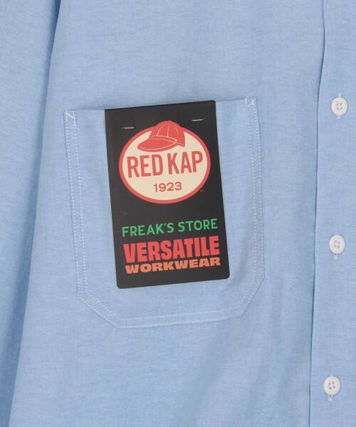 「RED KAP」 長袖シャツ「FREAK’S STOREコラボ」 LARGE ブルー メンズ_画像8
