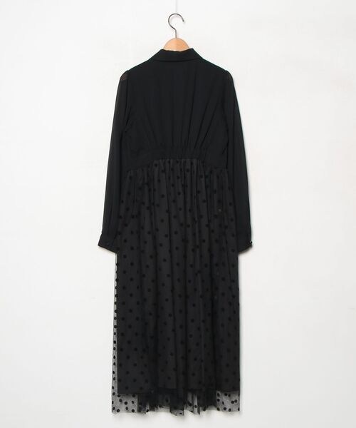 「CAROLINA GLASER」 シャツワンピース ONE SIZE ブラック レディース_画像2