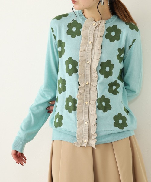 Orla Kiely（オーラ・カイリー） フラワー パワー カーディガン Orla Kiely（オーラカイリー） カーディガン フラワーパワー