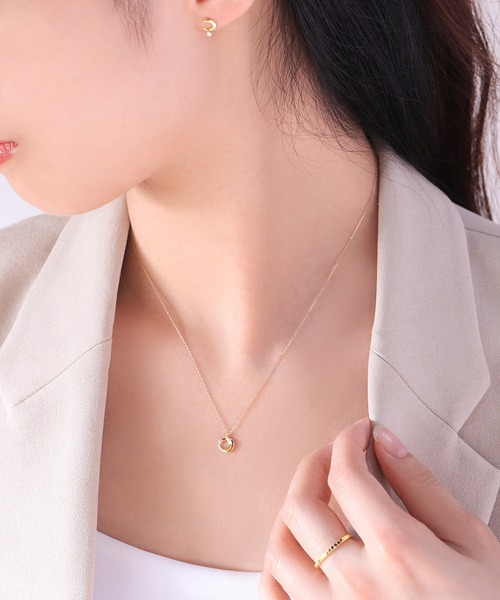 BLOOM（ブルーム） ピアス K10 イエローゴールド キュービック