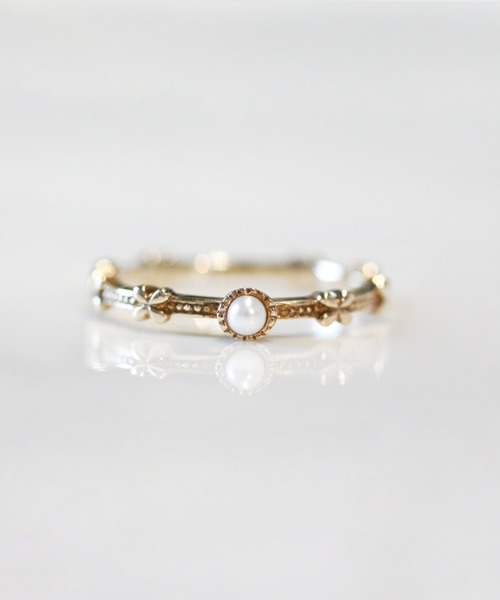 cui-cui（キュイキュイ） 指輪 リング パール リング | K10YG