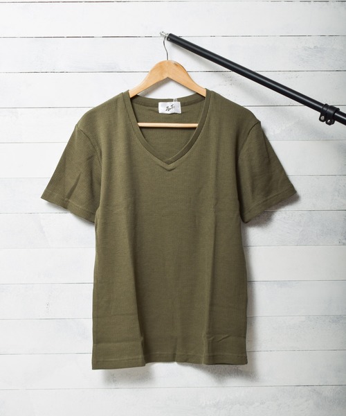 NO WAY tシャツ /サーマル半袖VネックTシャツ/ メンズ