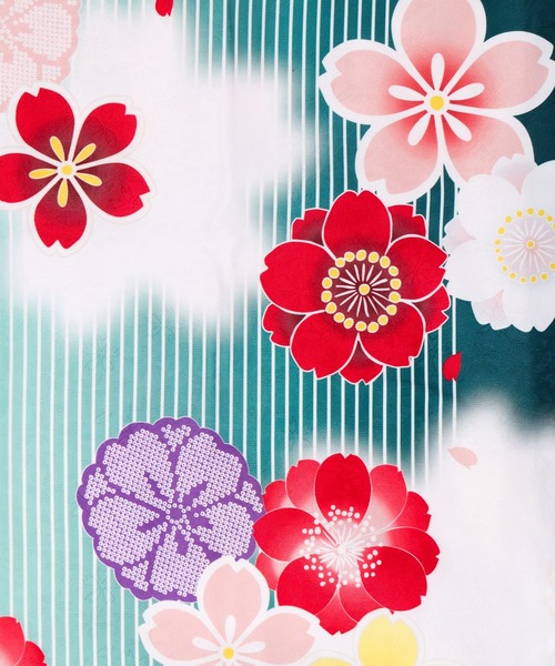 KYOETSU（京越） 着物 七五三 着物 四つ身 7歳 女の子 15点セット