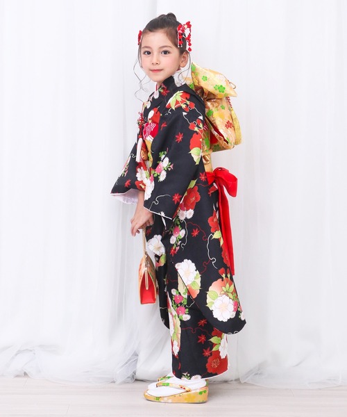 KYOETSU 着物 七五三 四つ身 7歳 女の子 15点セット キッズ 子供