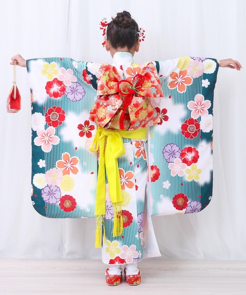 KYOETSU（京越） 着物 七五三 着物 四つ身 7歳 女の子 15点セット