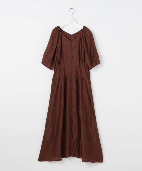 還元祭 刺繍パフスリーブワンピース Sale 30 Off