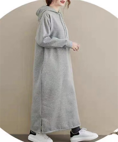 Dream garden ワンピース 裏起毛 フードパーカー : ZOZOTOWN Yahoo!店