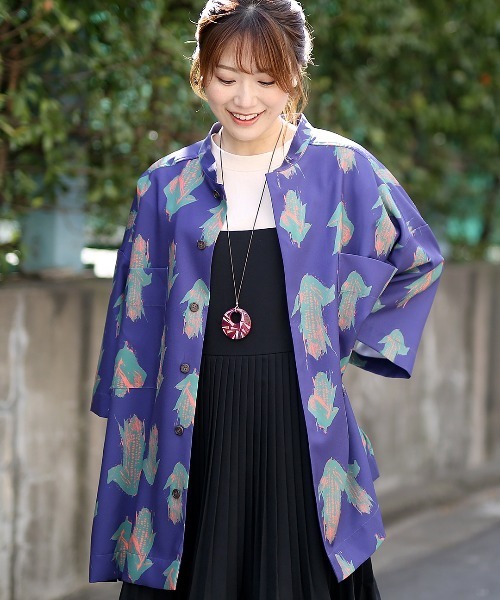 ブラウス シャツ 「ZOZOTOWN限定」chica/チカ/ビッグカラーシャツ レディース メンズ チチカカ シャツ アソートビッグシャツ メンズ レディース