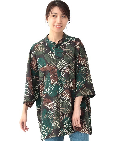 ブラウス シャツ 「ZOZOTOWN限定」chica/チカ/ビッグカラーシャツ レディース メンズ チチカカ シャツ アソートビッグシャツ メンズ レディース