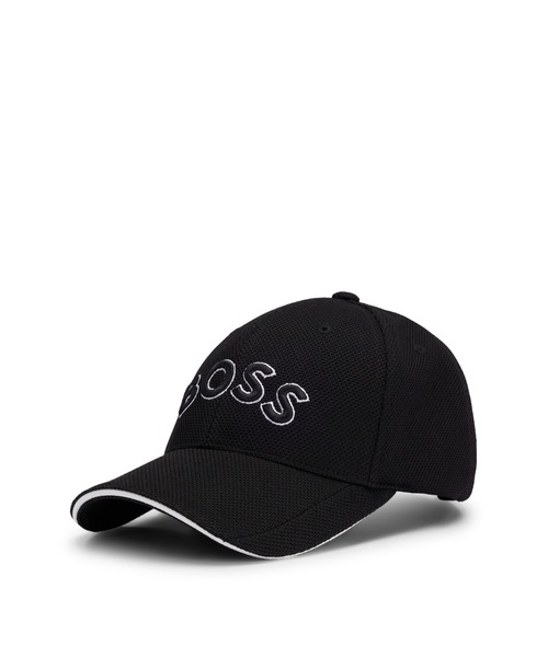 BOSS（HUGO BOSS） キャップ 帽子 ピケファブリック カーブロゴ