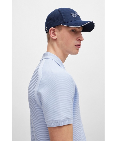 BOSS（HUGO BOSS） キャップ 帽子 ピケファブリック カーブロゴ