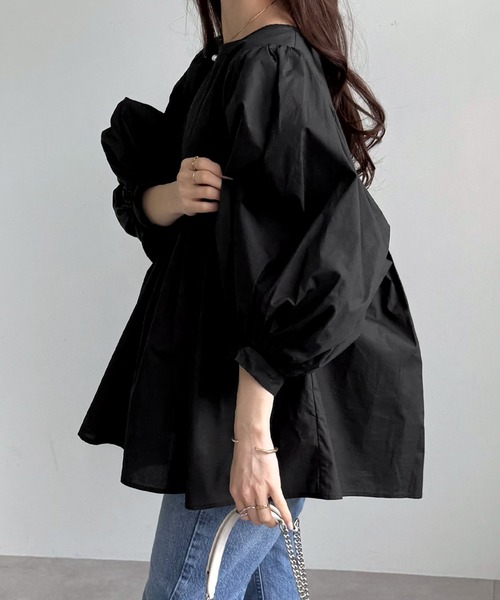 38 ダブルスタンダード　クロージング　タイプライターボリュームブラウス DOUBLE STANDARD CLOTHING - 38 ダブルスタンダード クロージング