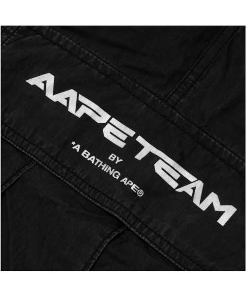 AAPE UNIVERSE ブラックカーゴパンツ カーゴパンツ | AAPE.JP