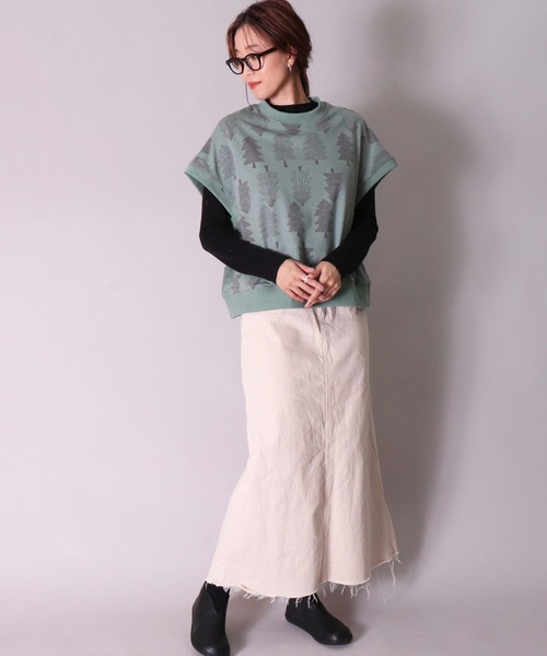 ぴ*吉様 Caban ボタニカル ベスト カゼナミニット Vネック ベスト | BLUE BLUE JAPAN | ハリウッド