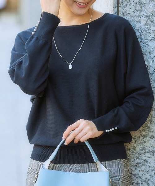 超美品！ブリストル　ニット　セーター　S SHIPS Colors:〈手洗い可能〉CASHMILE(R) サドル ショルダー ニット