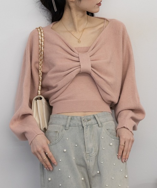 ★リボン ニットボレロ★ リボンニットボレロ / WEGO | ファッション通販 【公式通販