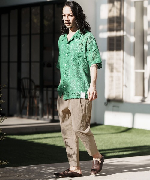 CAMBIO（カンビオ） パンツ mp11970- Cotton Nylon Ripstop Collar