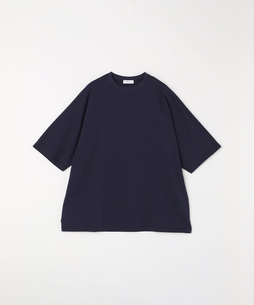 SHIPS any tシャツ any: バックサイド / スリーブ プリーツ スケア