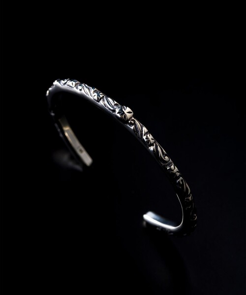 【BEAMS】Bill Wall Leather ThinCrossBangle BILL WALL LEATHER（ビルウォールレザー） バングル 「EXCLUSIVE」Thin