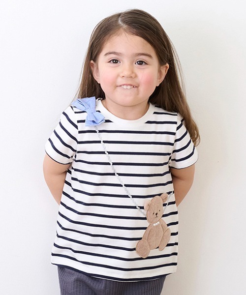 tシャツ Tシャツ 「スマイルシリーズ」らくちんポシェットT キッズ  