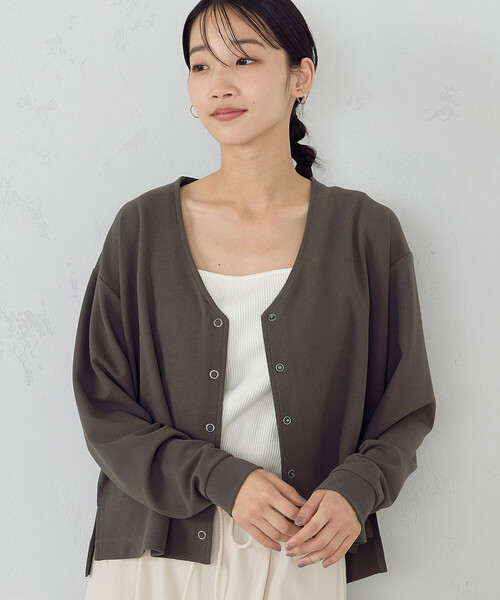 COMME CA ISM（コムサイズム） カーディガン スナップボタン