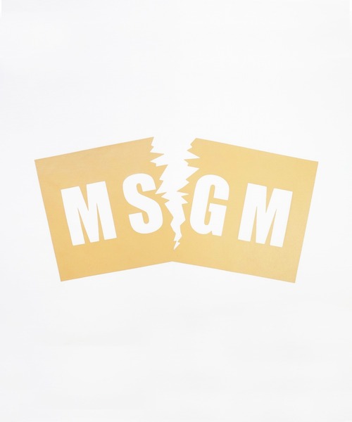 MSGM tシャツ MSGMカットロゴ Tシャツ メンズ レディース