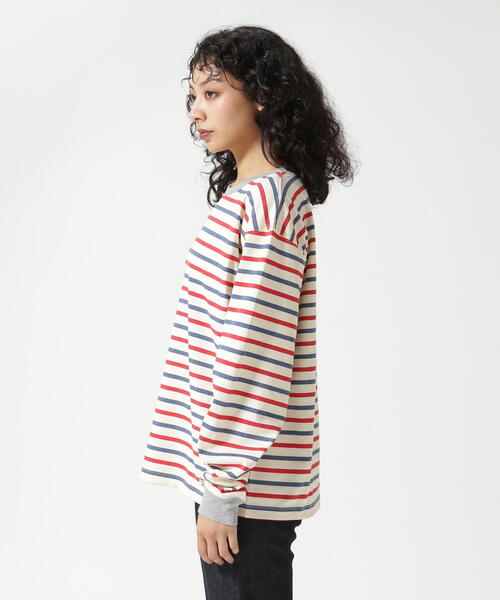 tシャツ SOGLIA/ソリア　OPEN END MULTI BORDER LS TEE　ボーダーＴ レディース SOGLIA tシャツ SOGLIA/ソリア OPEN END BORDER LS TEE ボーダー