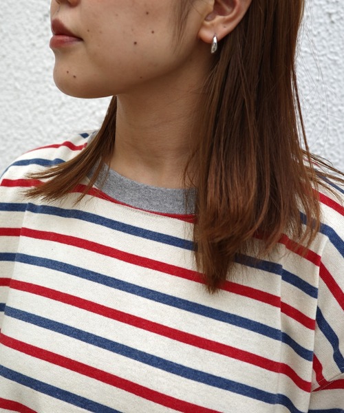 tシャツ SOGLIA/ソリア　OPEN END MULTI BORDER LS TEE　ボーダーＴ レディース SOGLIA tシャツ SOGLIA/ソリア OPEN END BORDER LS TEE ボーダー